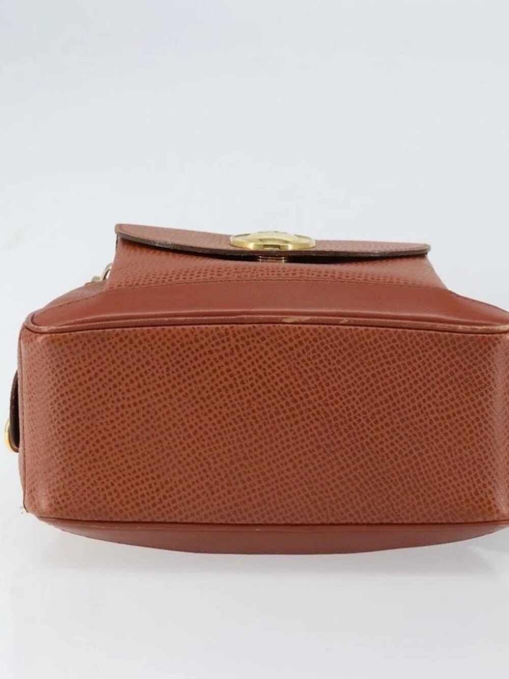 Christian Dior Hand Bag Leather 2way Brown Gold Auth - Picture 5 of 16